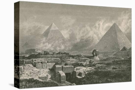 Giza Pyramids and Sphinx, 1878-Science Source-Premier Image Canvas