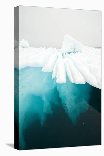 Glacial Iceberg Floating Along Coast, Spitsbergen, Svalbard, Norway-Steve Kazlowski-Premier Image Canvas