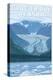 Glacier Bay, Alaska, Glacier Scene-Lantern Press-Stretched Canvas