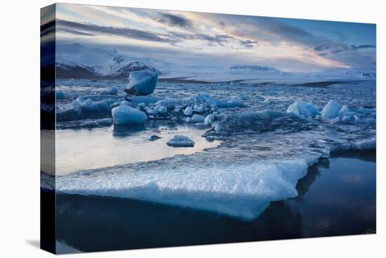 Glacier Ice Floating In The Jokulsarlon Glacier Lagoon. Vatnajokull National Park. Iceland-Oscar Dominguez-Premier Image Canvas