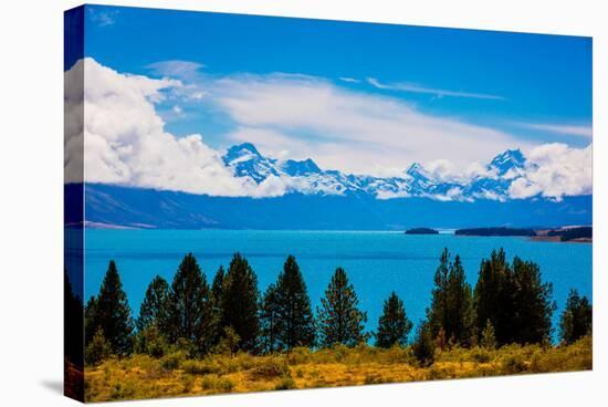 Glacier Lake, South Island, New Zealand, Pacific-Laura Grier-Premier Image Canvas