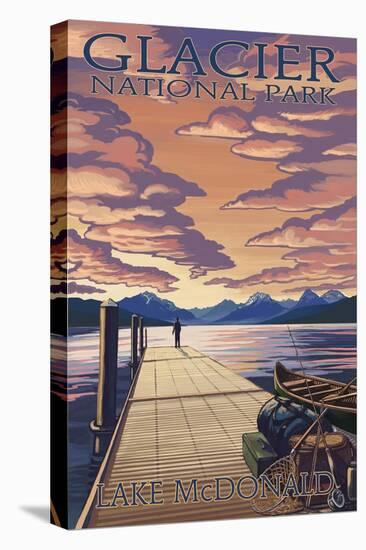 Glacier National Park - Lake Mcdonald, c.2009-Lantern Press-Stretched Canvas