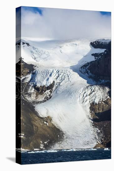 Glacier on Brown Bluff huge volcanic basalt, Tabarin Peninsula, Antarctica, Polar Regions-Michael Runkel-Premier Image Canvas