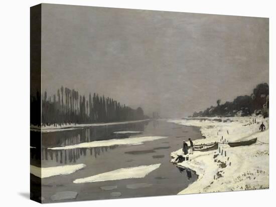 Glaçons sur la Seine à Bougival-Claude Monet-Premier Image Canvas