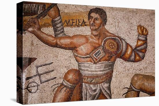 Gladiator Battles. 320-330, Mosaic-Roman-Premier Image Canvas