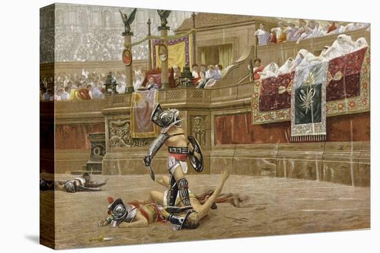 Gladiators in the Roman Arena-Jean-Leon Gerome-Premier Image Canvas