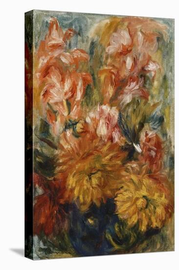 Gladioli in a Blue Vase-Pierre-Auguste Renoir-Premier Image Canvas