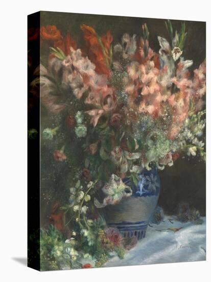 Gladioli in a Vase, C. 1875-Pierre-Auguste Renoir-Premier Image Canvas