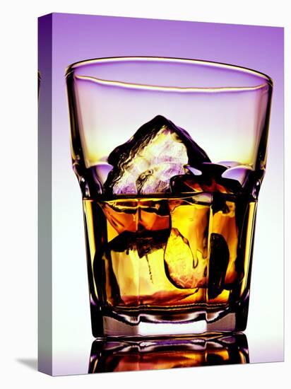 Glass of Whiskey with Ice Cubes-Peter Howard Smith-Premier Image Canvas