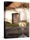 Glass of White Wine (Riesling) at Wine Cellar, Village of Vlkos, Brnensko, Czech Republic, Europe-Richard Nebesky-Premier Image Canvas