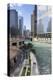 Glass Towers Along the Chicago River, Chicago, Illinois, United States of America, North America-Amanda Hall-Premier Image Canvas