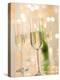 Glasses of Sparkling Wine with Twinkling Lights-Brigitte Protzel-Premier Image Canvas