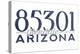 Glendale, Arizona - 85301 Zip Code (Blue)-Lantern Press-Stretched Canvas