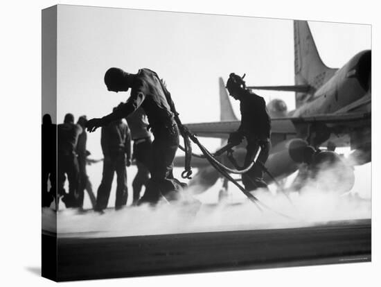 Global Navy Air Operations on Carrier Independence-John Dominis-Premier Image Canvas