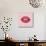 Glossy Pop Art Lips-null-Stretched Canvas displayed on a wall