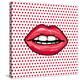 Glossy Pop Art Lips-null-Stretched Canvas