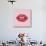 Glossy Pop Art Lips-null-Stretched Canvas displayed on a wall