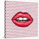 Glossy Pop Art Lips-null-Stretched Canvas