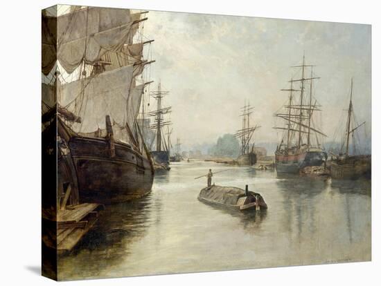 Gloucester Docks, before 1922 (Oil on Canvas)-John Collier-Premier Image Canvas