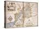 Gloucester(Shire), 1579-Christopher Saxton-Premier Image Canvas