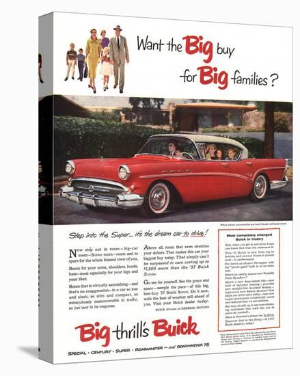 GM Buick-Buy for Big Families-null-Stretched Canvas