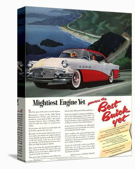 GM Buick-Mightiest Engine Yet-null-Stretched Canvas