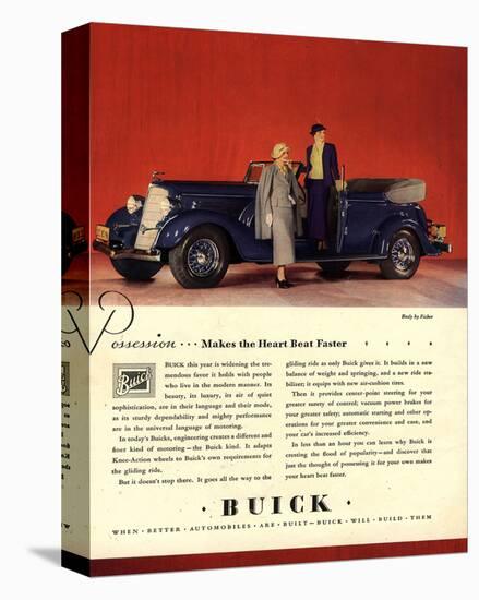 GM Buick Possession Heart Beat-null-Stretched Canvas