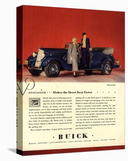 GM Buick Possession Heart Beat-null-Stretched Canvas