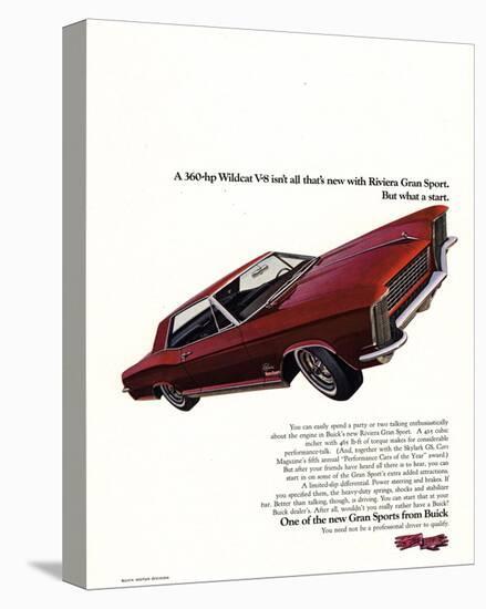 GM Buick Riviera Gran Sport-null-Stretched Canvas