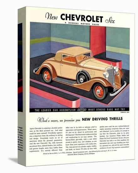 GM Chevrolet Driving Thrills-null-Stretched Canvas