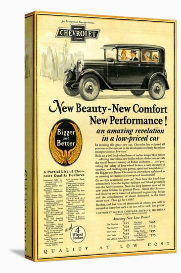 GM Chevrolet-New Beauty Comfort-null-Stretched Canvas