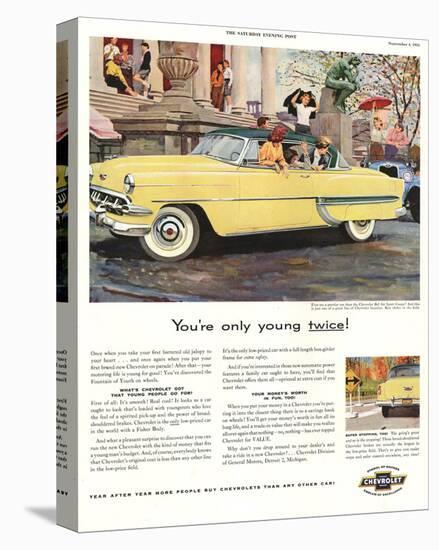 GM Chevrolet- Only Young Twice-null-Stretched Canvas