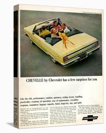 GM Chevy Chevelle Surprises-null-Stretched Canvas