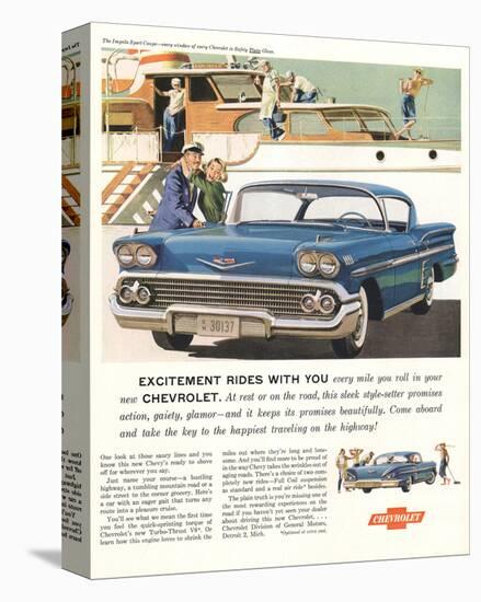 GM Chevy-Excitement By Design-null-Stretched Canvas