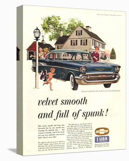 GM Chevy - Full of Spunk-null-Stretched Canvas