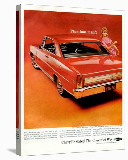 GM Chevy II-Plainjane It Ain'T-null-Stretched Canvas