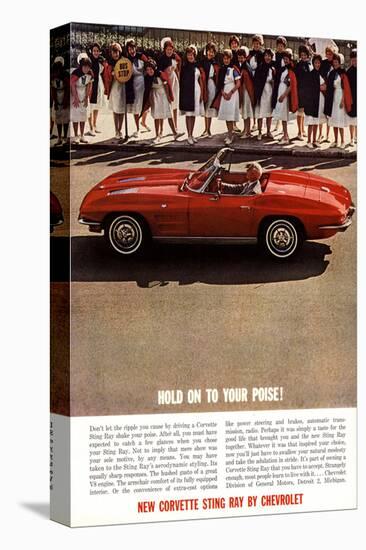 GM Corvette Hold Your Poise-null-Stretched Canvas