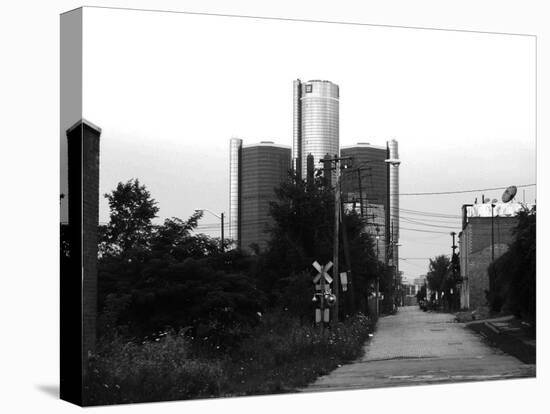 Gm Headquarters Back Side-NaxArt-Stretched Canvas