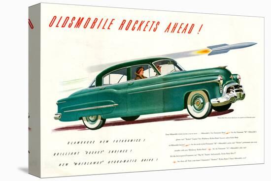 GM Oldsmobile-Rockets Ahead-null-Stretched Canvas