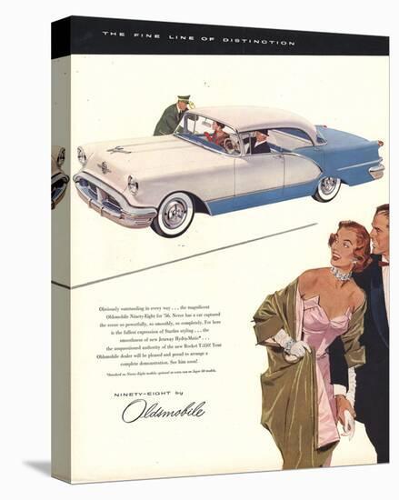 GM Oldsmobile - the Fine Line-null-Stretched Canvas