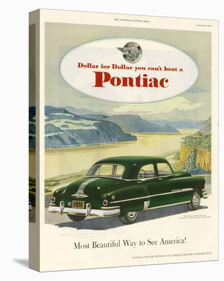 GM Pontiac-Most Beautiful Way-null-Stretched Canvas