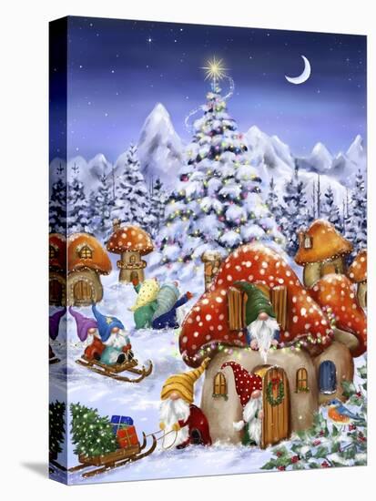 Gnome Winter Village-MAKIKO-Premier Image Canvas