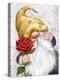 Gnome with Red Rose-MAKIKO-Premier Image Canvas