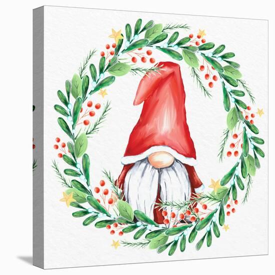 Gnome Wreath 3-Kim Allen-Stretched Canvas