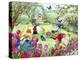 Gnomes in Spring Garden-MAKIKO-Premier Image Canvas