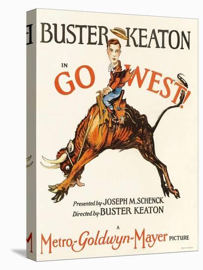 Go West, 1925, Directed by Buster Keaton-null-Premier Image Canvas