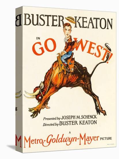 Go West! (Aka Go West), Buster Keaton, 1925-null-Stretched Canvas