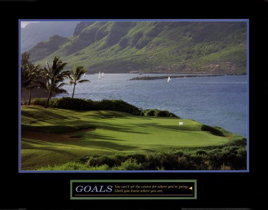 Goals: Golf-null-Stretched Canvas