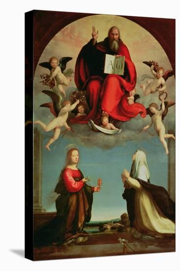 God Appearing to St. Mary Magdalen and St. Catherine of Siena, circa 1508-Fra Bartolommeo-Premier Image Canvas