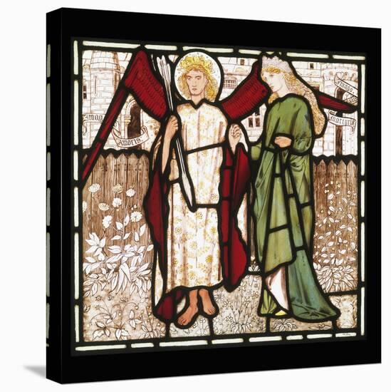 God of Love and Alceste from Chaucer's Love of Good Women on Stained Glass-Edward Burne-Jones-Premier Image Canvas